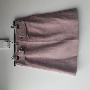 Viola Knee Length Corduroy Skirt